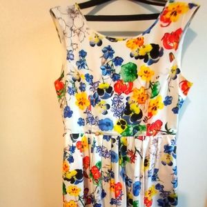 ELLEN TRACY Multicolored Dress Size 12